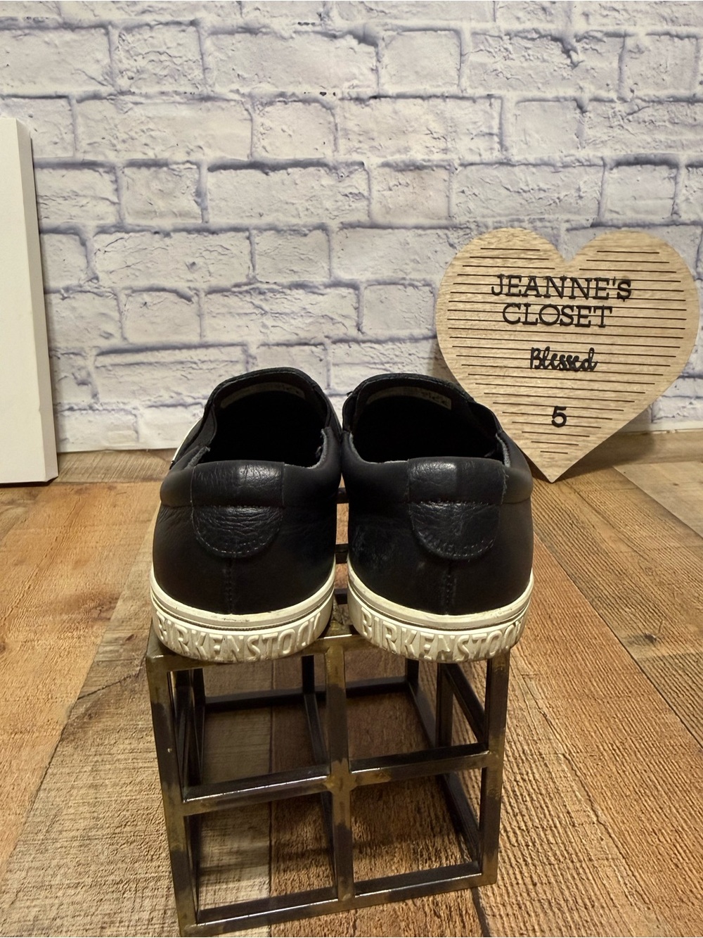 Birkenstock Oswego Black Natural Leather shoes Regular Width 39 8-8.5 - Picture 8 of 10